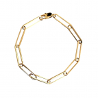 Bracelet maille rectangle Eternity