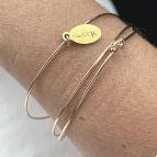 Joobee : bracelet jonc 3 fils Hati de Sissi 100Fils
