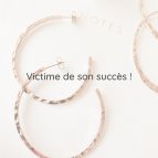 Joobee : boucles d'oreilles créoles en or martelé de Léone