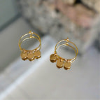 Joobee : Boucles d'oreilles mini créoles pampilles Eloïse de Petite Madame