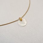 Joobee : collier pendentif nacre Bubinga blanc de Maison Clairon