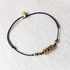 Joobee : bracelet cordon et perles Lia de By Fleur de Jade