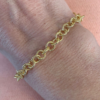 Joobee : Bracelet chaîne texturée Olivia de Elis Paris