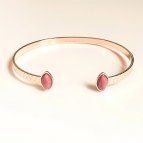 Joobee : bracelet jonc rhodonite Honolulu de Aurélie Joliff
