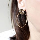 joobee boucles grandes créoles petite madame portées