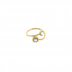 Joobee : bague asymétrique nacre Camélia de Ginandger