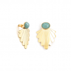 Joobee : Boucles d'oreilles amazonite Telline de Aurélie Joliff