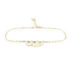 Joobee : bracelet petites pampilles rondes Iniziali de Amoodz