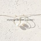 Joobee : boucles d'oreilles mini créoles perle Venezia de Elis Paris