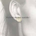 Joobee boucles d'oreilles Luna de Sissi 100Fils portées
