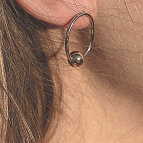 Joobee : Boucles d'oreilles ovales Neptune de elis Paris