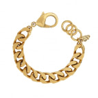 Joobee : bracelet grosse maille gourmette dorée Joan de Helles