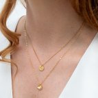 Joobee : collier double June de Constance L porté