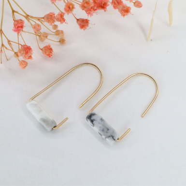 Boucles d'oreilles pendantes Parmelia