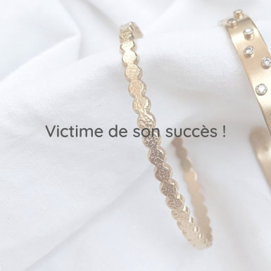 Joobee : bracelet jonc ouvert  Pastilles de Léone