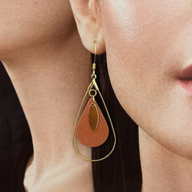 Boucles d'oreilles pendantes Naya