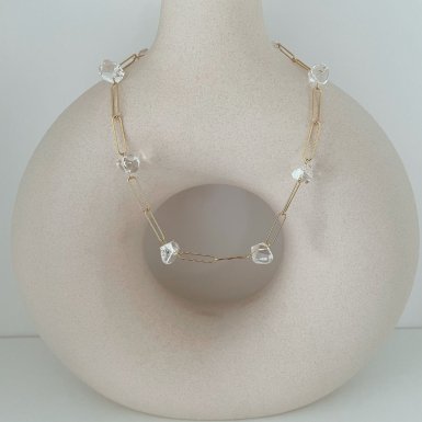 Joobee : collier cristal de roche Lili de Mai