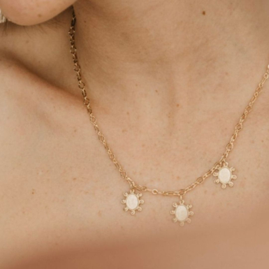 Joobee : collier Anémone de Un de Ces Quatre porté