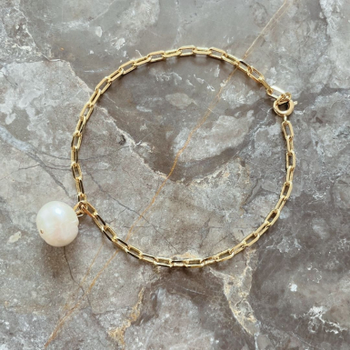 Joobee : bracelet perle de culture Minorque de Mai porté