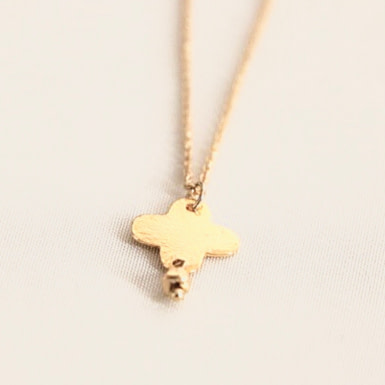 Joobee : collier pendentif croix Cruz Golden Night de Anna Sottilotta