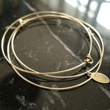 Joobee : bracelet jonc 3 fils Hati de Sissi 100Fils portés