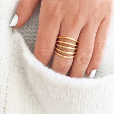 Joobee : bague Helles portée