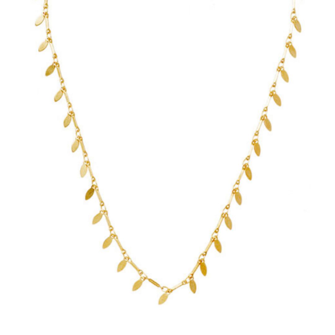 Collier pampilles dorées Elsa